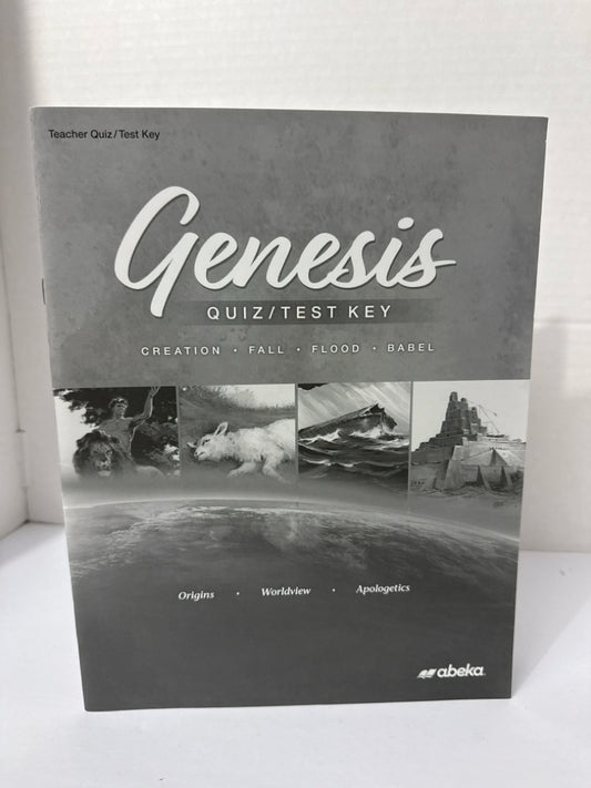 Genesis Abeka Quiz/Test Key  Pre-Owned 12th Grade Bible Textbooks