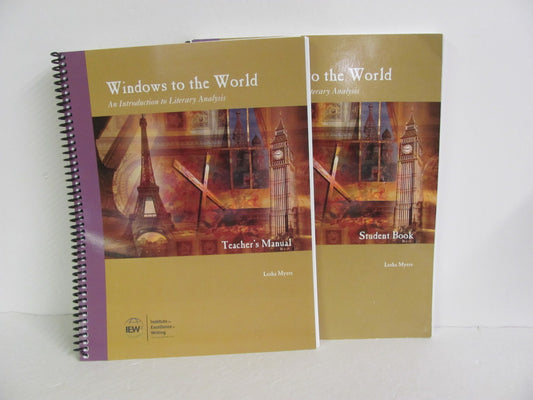 Windows to the World IEW Set  Pre-Owned Myers High School Creative Writing Books