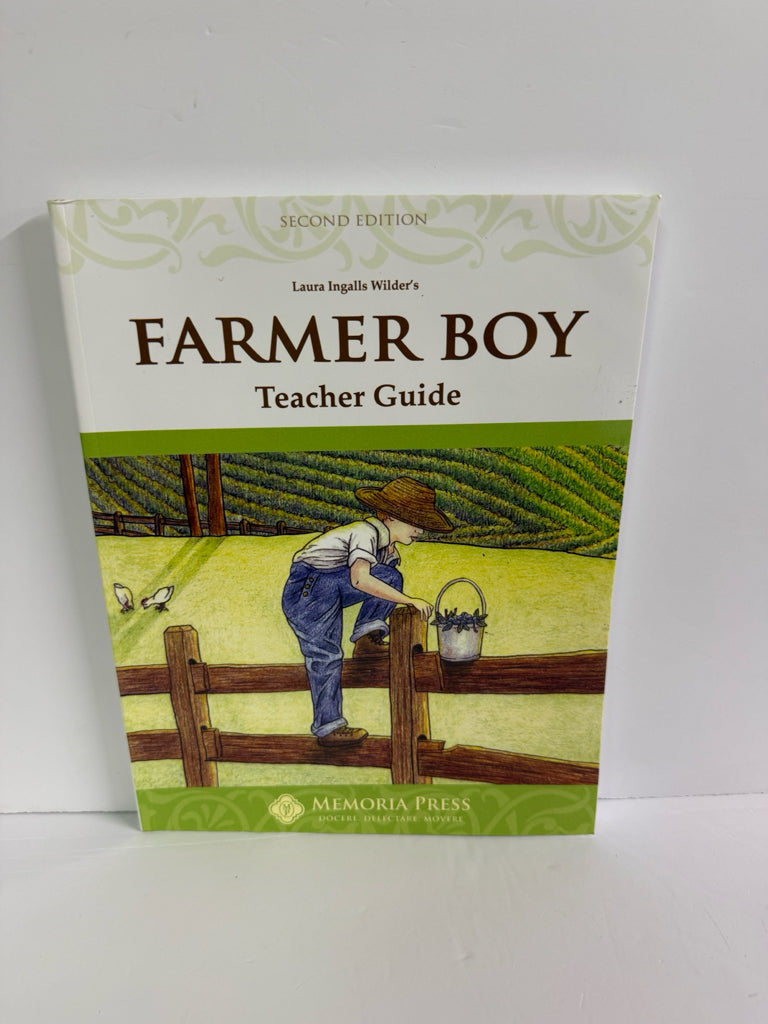 Farmer Boy Memoria Press Teacher Guide  Pre-Owned Elementary Memoria Press