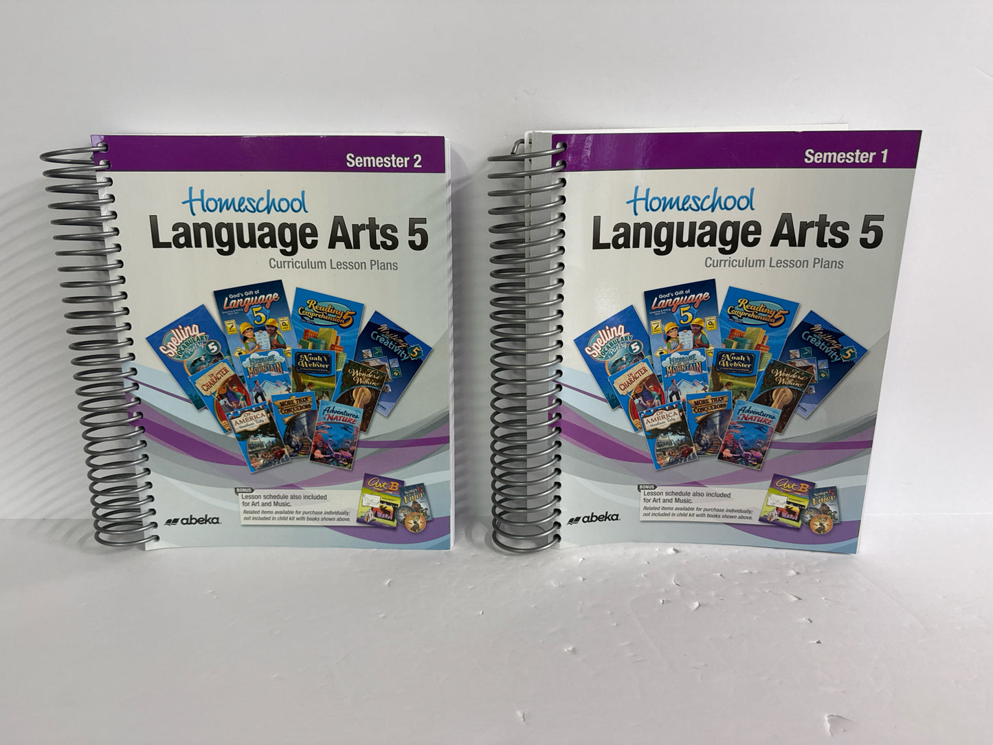 Language Arts 5 Abeka Curriculum/Lesson Plan Pre-Owned Language Textbooks