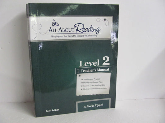 All About Reading Teacher Manual  Pre-Owned Rippel 2nd Grade Reading Textbooks