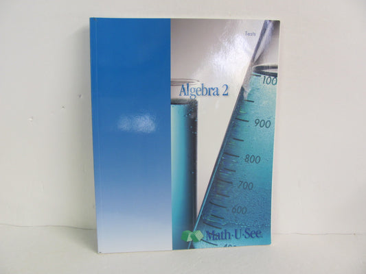 Algebra 2 Math U See Tests  Pre-Owned High School Mathematics Textbooks