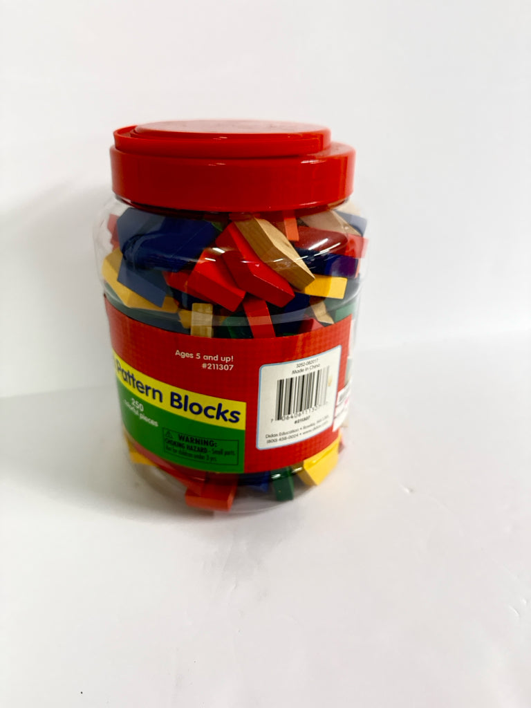 Wood Pattern Blocks Didax Pre-Owned Elementary Manipulatives