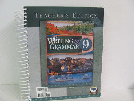 Writing & Grammar 9 BJU Press Teacher Edition  Pre-Owned Language Textbooks