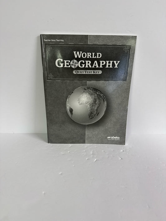 World Geography Abeka Quiz/Test Key  Pre-Owned 9th Grade History Textbooks
