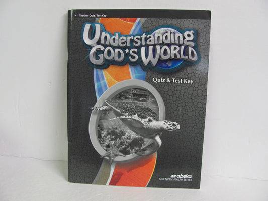 Understanding God's World Abeka Quiz/Test Key  Pre-Owned Science Textbooks
