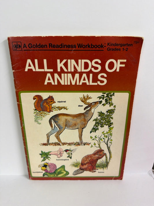 All Kinds of Animals Golden Press Workbook  Pre-Owned Reading Textbooks