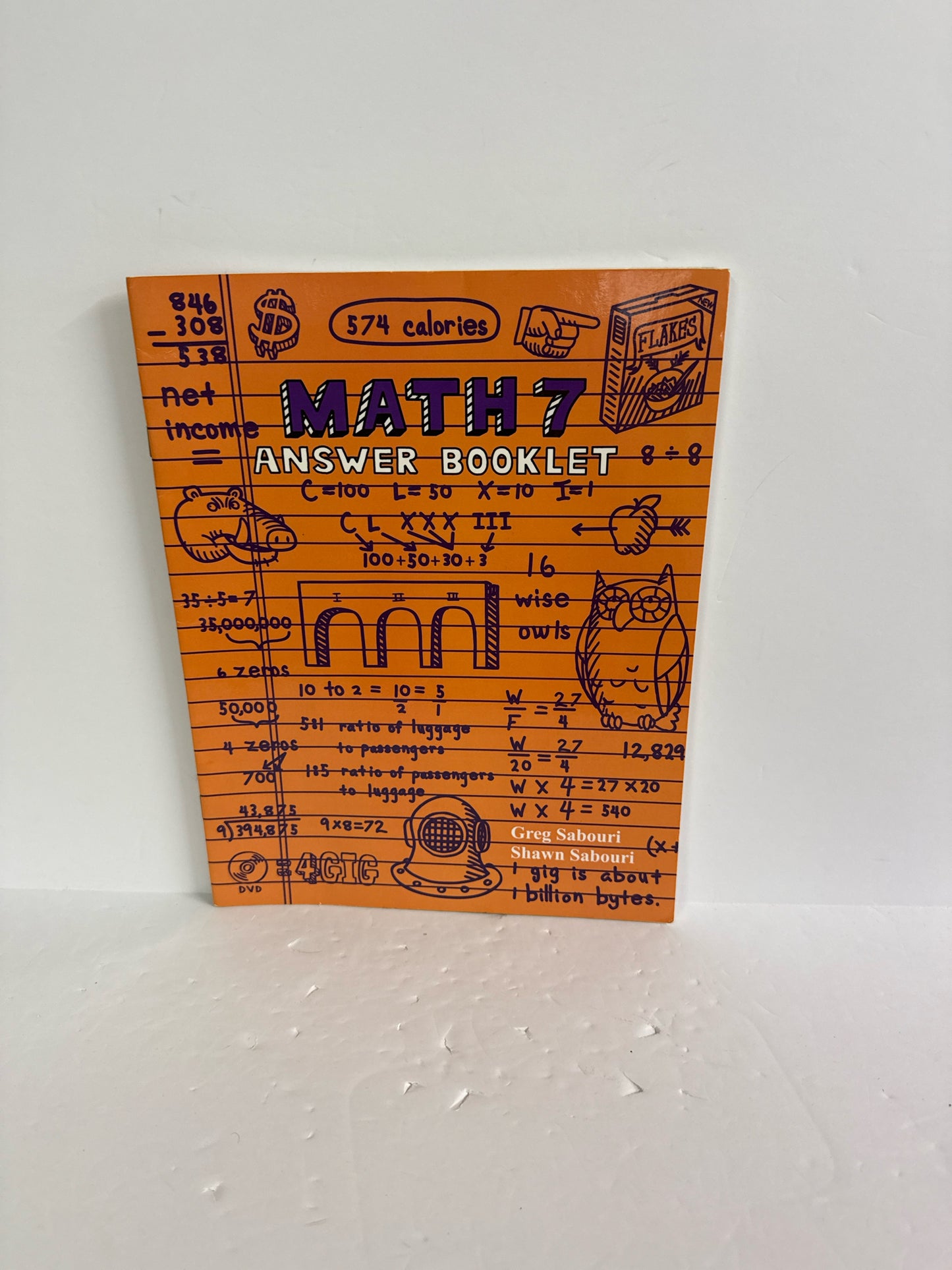 Math 7 Teaching Textbooks Answer Booklet Pre-Owned Mathematics Textbooks