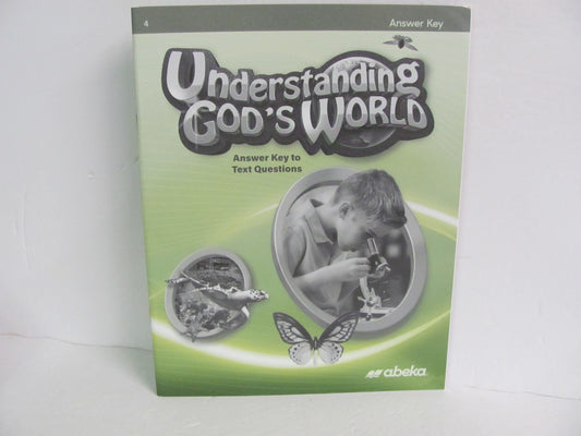 Understanding God's World Abeka Answer Key  Pre-Owned Science Textbooks