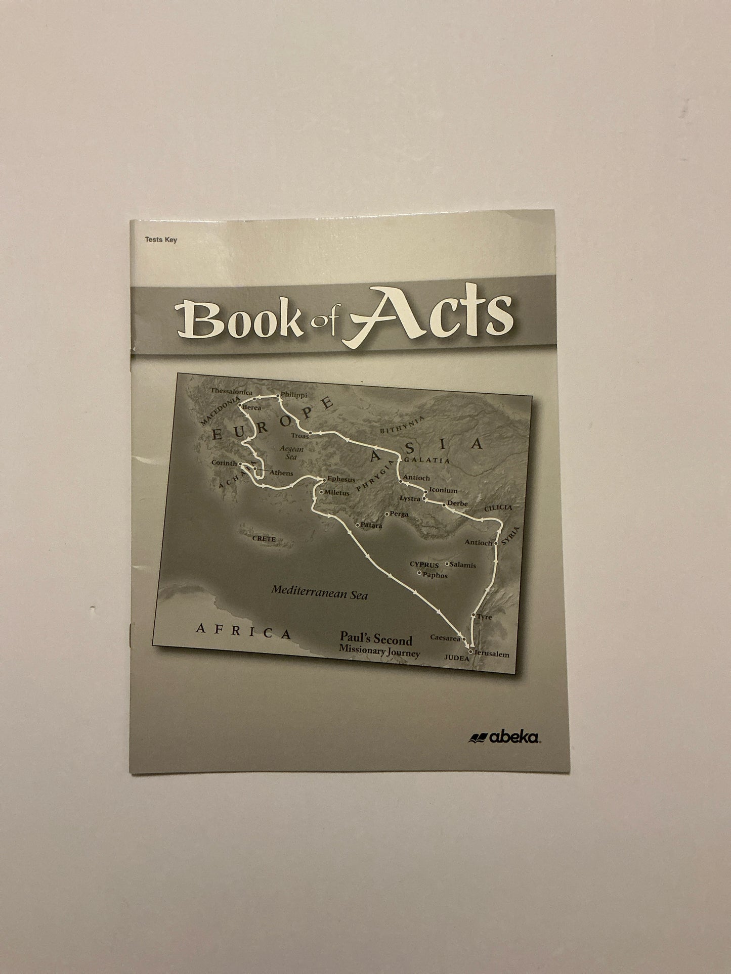 Book of Acts Abeka Test Key Pre-Owned 8th Grade Bible Textbooks