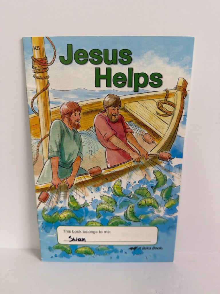 Jesus Helps Abeka Reader Pre-Owned Kindergarten Reading Textbooks