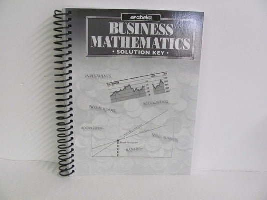 Business Mathematics Abeka Solution Key Pre-Owned Mathematics Textbooks