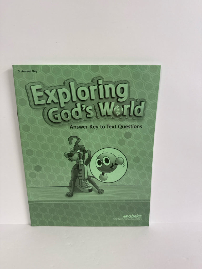 Exploring God's World Abeka Answer Key  Pre-Owned 3rd Grade Science Textbooks