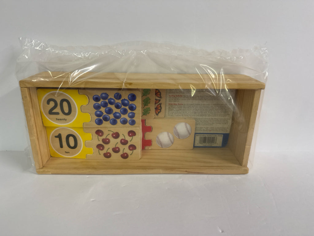 Wooden Number Puzzles Melissa & Doug Puzzle  Preowned Games/Puzzles