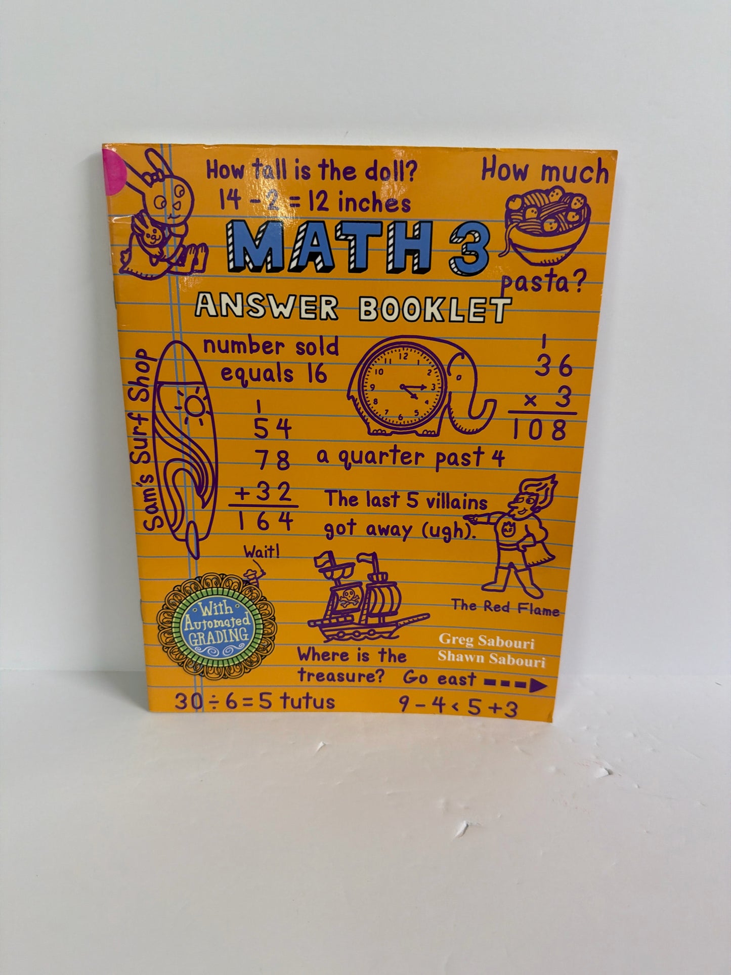 Math 3 Teaching Textbooks Answer Booklet Pre-Owned Mathematics Textbooks