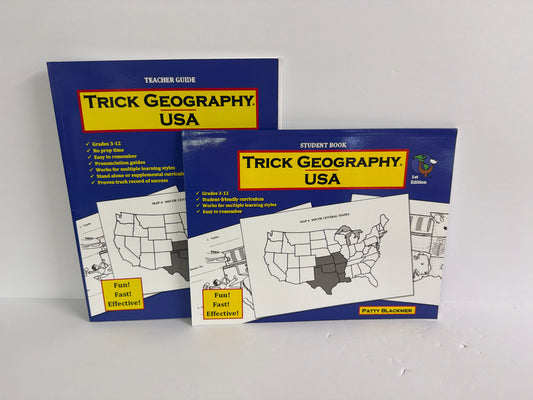 Trick Geography USA Trick Geography Set  Pre-Owned Blackmer Geography Books