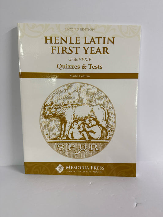 Henle Latin First Year Memoria Press Quizzes/Tests  Pre-Owned Latin Books