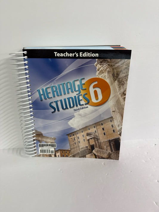 Heritage Studies 6 BJU Press Teacher Edition  Pre-Owned History Textbooks