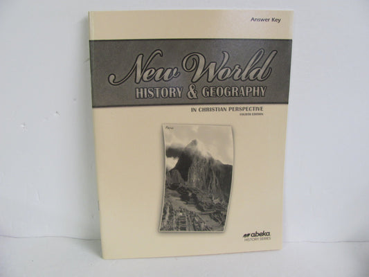 New World History Abeka Answer Key  Pre-Owned 6th Grade History Textbooks