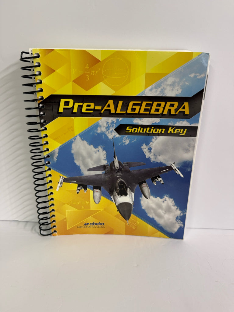 Pre-Algebra Abeka Solution Key Pre-Owned 8th Grade Mathematics Textbooks