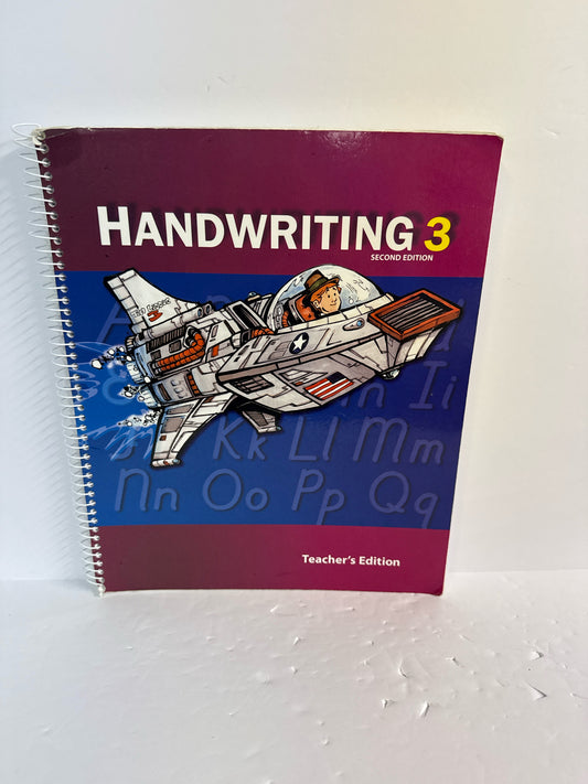 Handwriting  Book 3 BJU Press Teacher Edition  Pre-Owned Language Textbooks