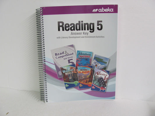 Reading 5 Abeka Answer Key  Pre-Owned 5th Grade Reading Textbooks