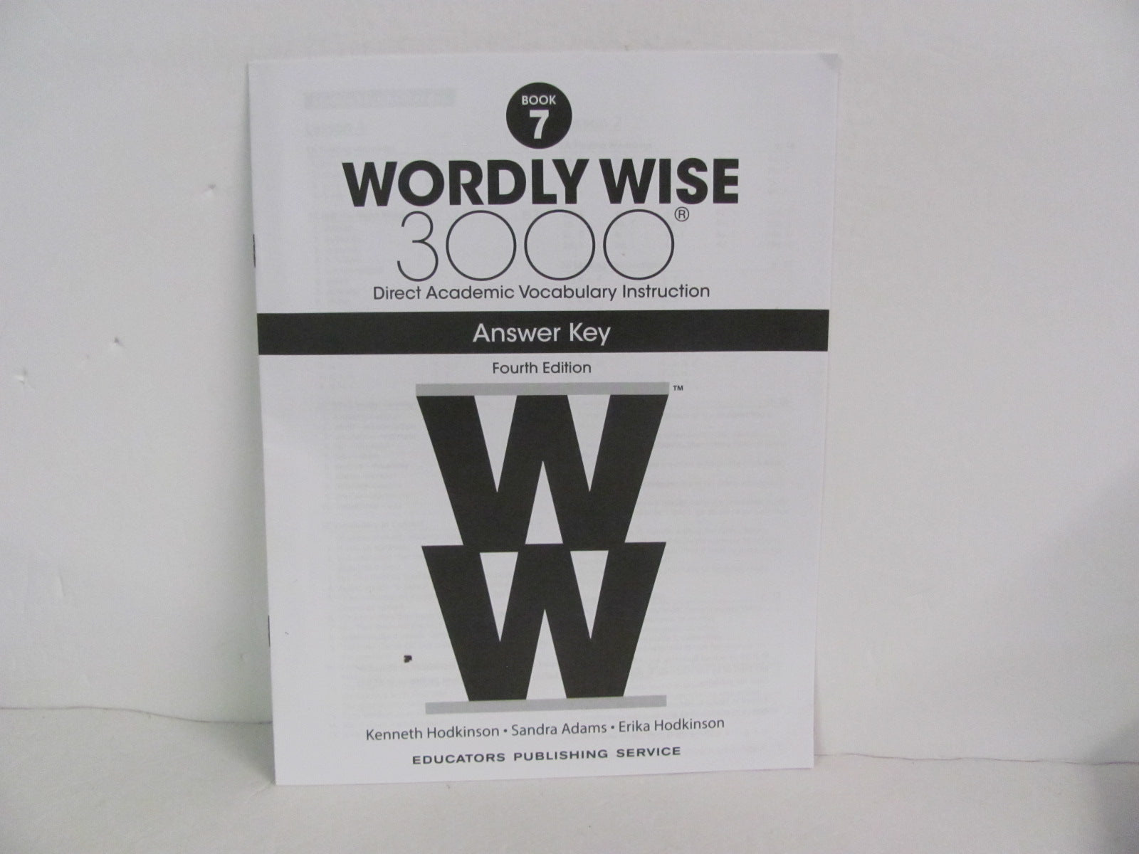 Wordly Wise 7 EPS Answer Key Pre-Owned 7th Grade Spelling/Vocabulary Books – Homeschool Book Smart