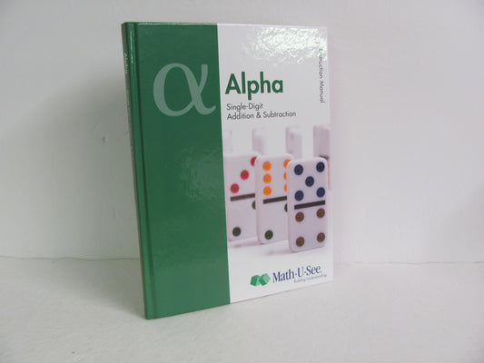 Alpha Math U See Instruction Manual  Pre-Owned Demme Mathematics Textbooks