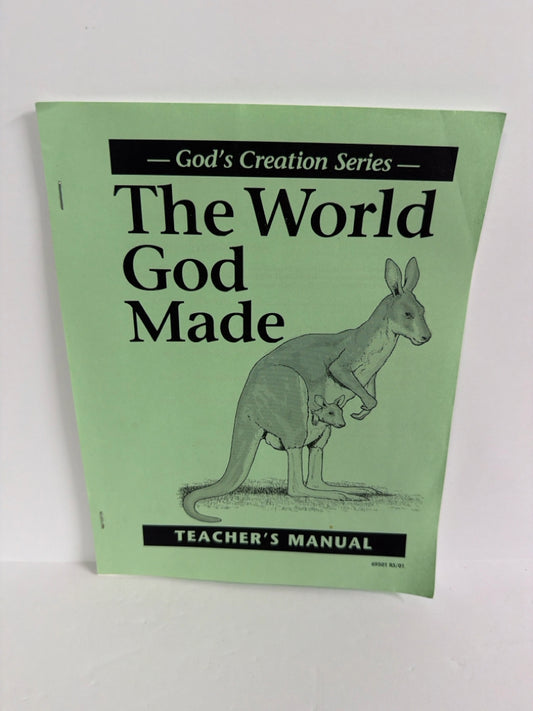 The World God Made Christian Liberty Teacher's Manual Pre-Owned Bible Textbooks