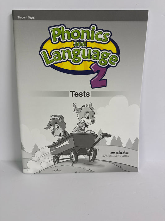 Phonics and Language 2 Abeka Tests  Pre-Owned 2nd Grade Phonics