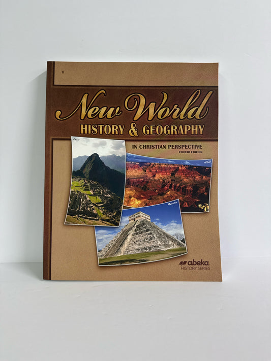 New World History & Geography Abeka Student Text  Pre-Owned History Textbooks