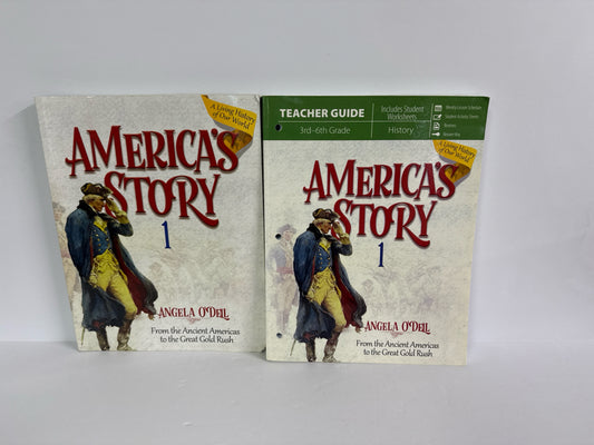 America's Story 1 MasterBooks Set  Pre-Owned Angela O'Dell History Textbooks