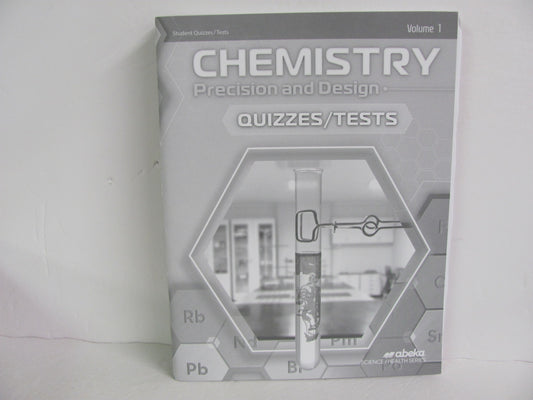 Chemistry Vol 1 Abeka Quizzes/Tests  Pre-Owned 11th Grade Science Textbooks