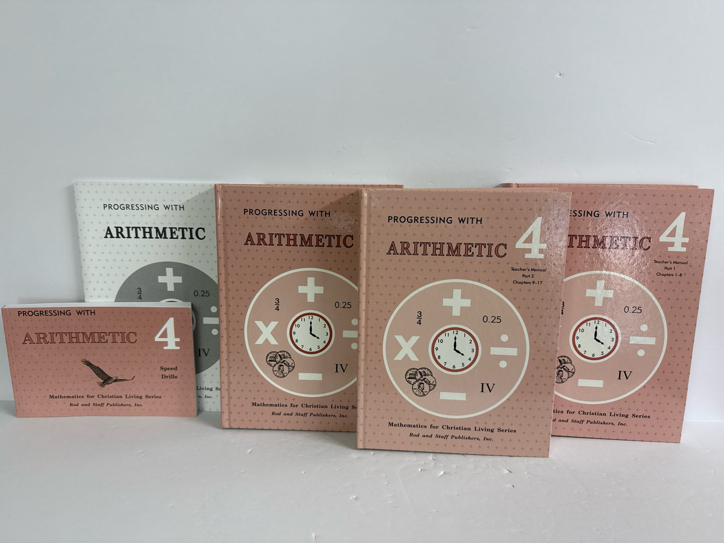Progressing with Arithmetic 4 Rod and Staff Set  Pre-Owned Mathematics Textbooks