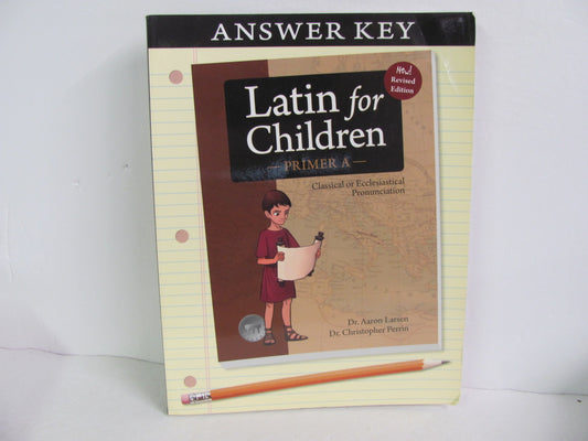 Latin For Children Classical Academic Answer Key  Pre-Owned Latin Books