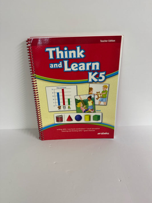 Think and Learn Abeka Teacher Edition  Pre-Owned Kindergarten Language Textbooks