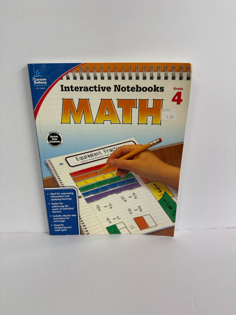 Interactive Notebooks Math Carson Dellosa 4th Grade Mathematics Textbooks