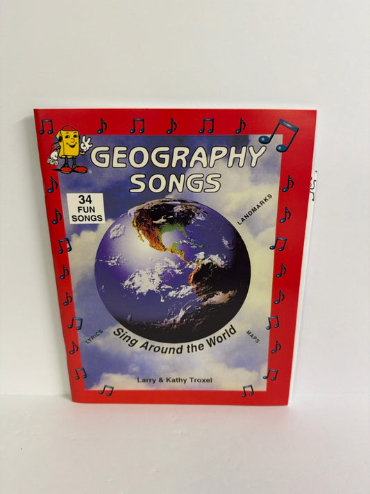 Geography Songs Audio Memory Pre-Owned Larry & Kathy Troxel Geography Textbooks