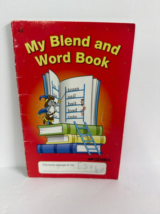 My Blend and Word Book Abeka Reader Pre-Owned Kindergarten Reading Textbooks