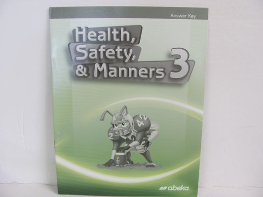 Health, Safety, & Manners 3 Abeka Teacher Key  Pre-Owned 3rd Grade Health Books