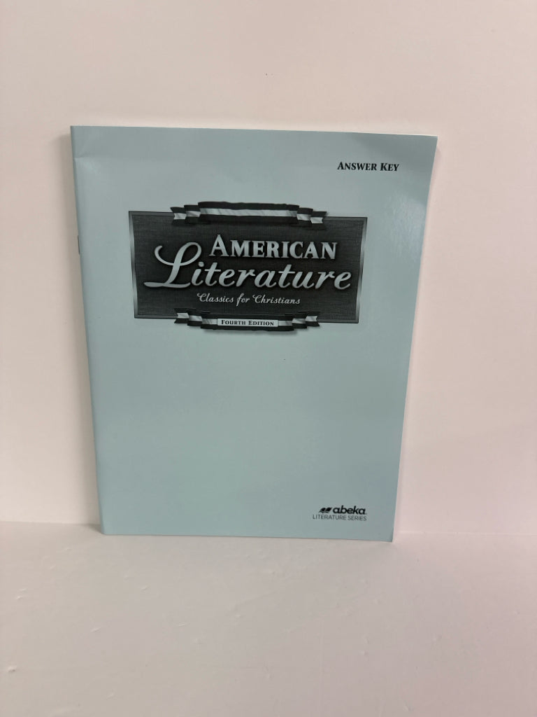American Literature Abeka Answer Key  Pre-Owned 11th Grade Language Textbooks
