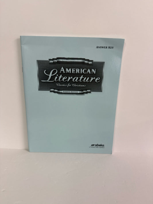 American Literature Abeka Answer Key  Pre-Owned 11th Grade Language Textbooks