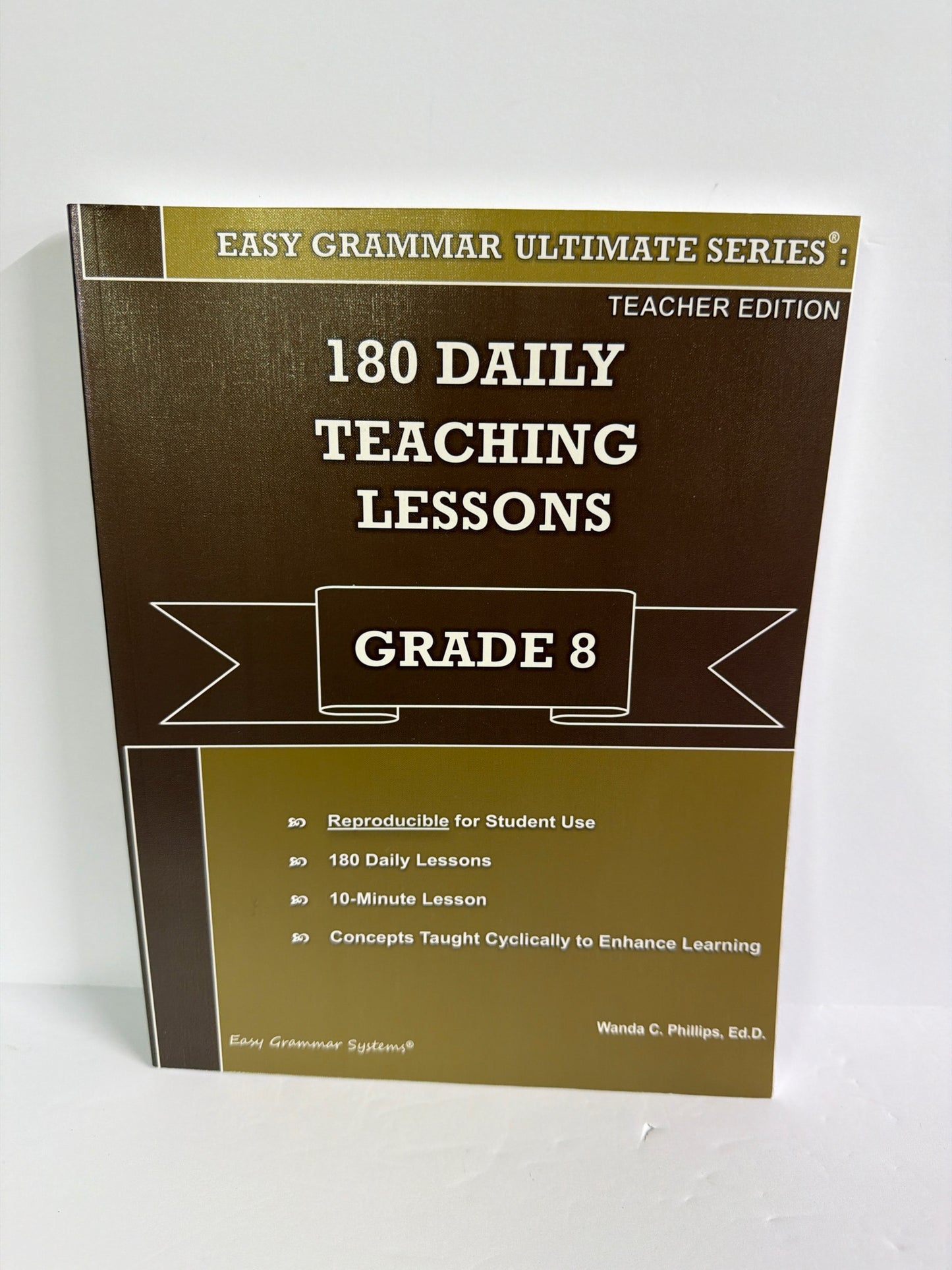 180 Daily Teaching Lessons Easy Grammar Teacher Edition  Pre-Owned Grammar Books