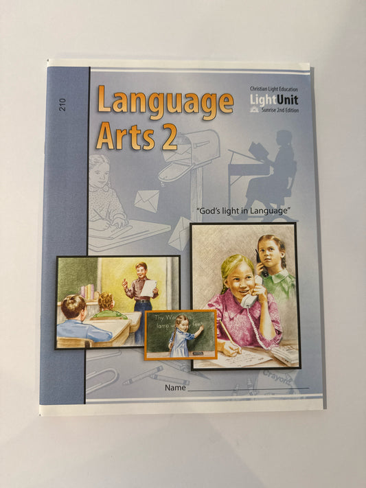 Language Arts 2 CLE Student Book Pre-Owned 2nd Grade Language Textbooks