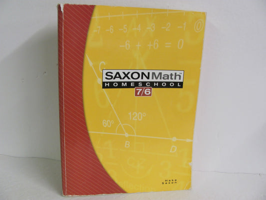 Math 76 Saxon Student Book Pre-Owned 6th Grade Mathematics Textbooks