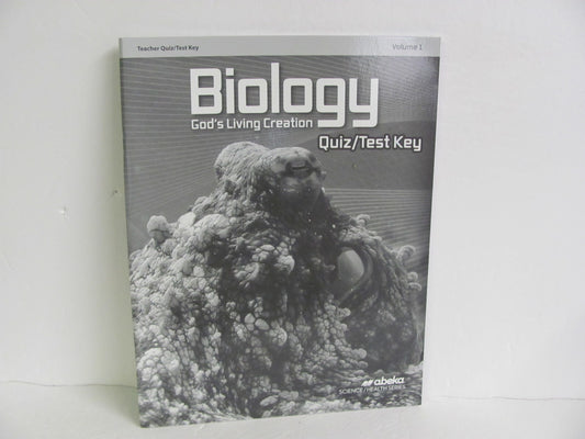 Biology Vol 1 Abeka Quiz/Test Key  Pre-Owned 10th Grade Science Textbooks