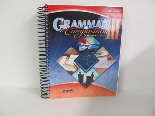 Grammar & Composition III Abeka Teacher Key  Pre-Owned Language Textbooks