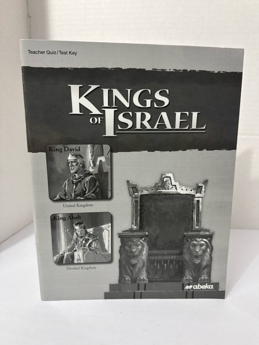 Kings of Israel Abeka Quiz/Test Key  Pre-Owned 9th Grade Bible Textbooks