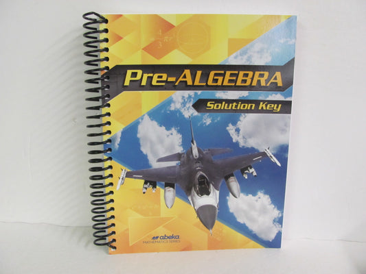 Pre Algebra Abeka Solution Key Pre-Owned 8th Grade Mathematics Textbooks