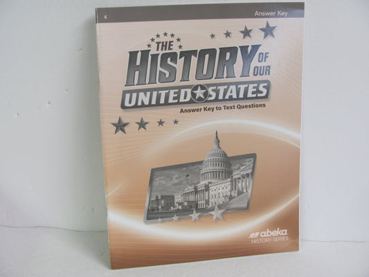 The History of Our United States Abeka Answer Key  Pre-Owned History Textbooks